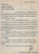 Lettera di Bruno Pasut a padre Germano Lustrissimi, Priore dei Padri Benedettini dell'Isola di San Giorgio di Venezia, Treviso, 30 Giugno 1960